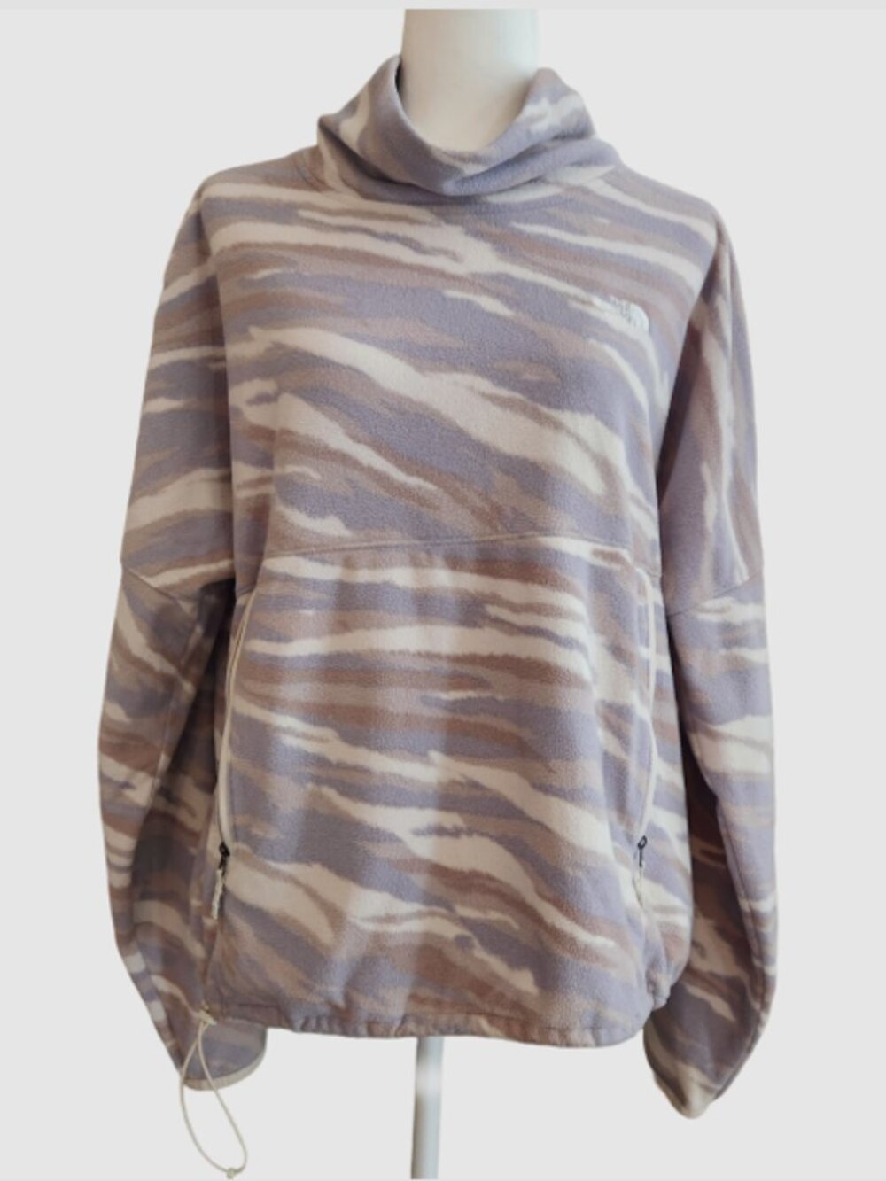The North Face TKA Glacier Funnel Neck Fleece Pullover Light Camo | XL